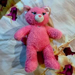 Build A Bear Pink Sparle Cat